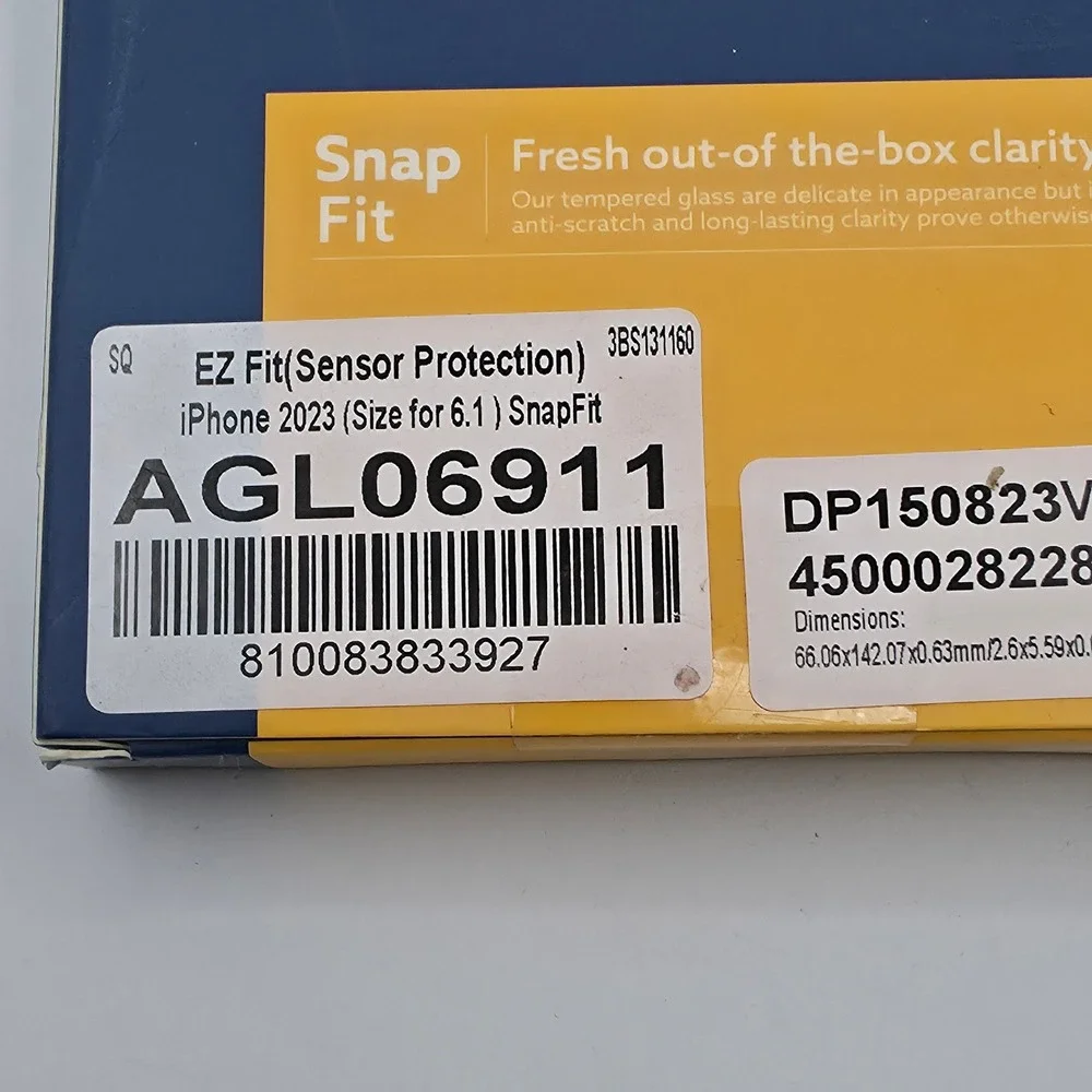 Caseology SnapFit Screen Protector iPhone 15 6.1 Clear New 9H Hardness 2 Pack‎